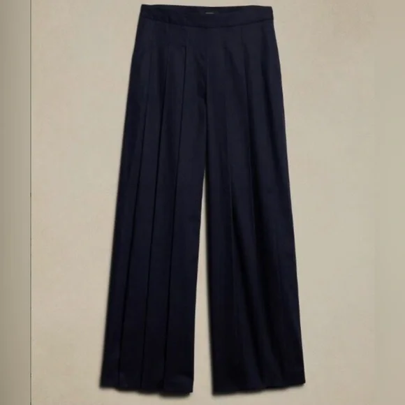 BANANA REPUBLIC LINEN-BLEND PALAZZO PANT - Picture 5 of 11